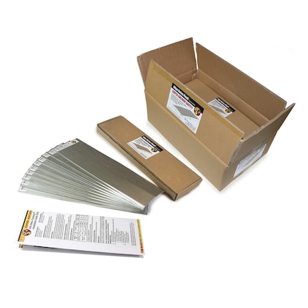 Super Anchor Safety Retro-Flash 20ga Dacromet Coated Zinc Plated Steel 14"x4". 80 Count Box 2401-B